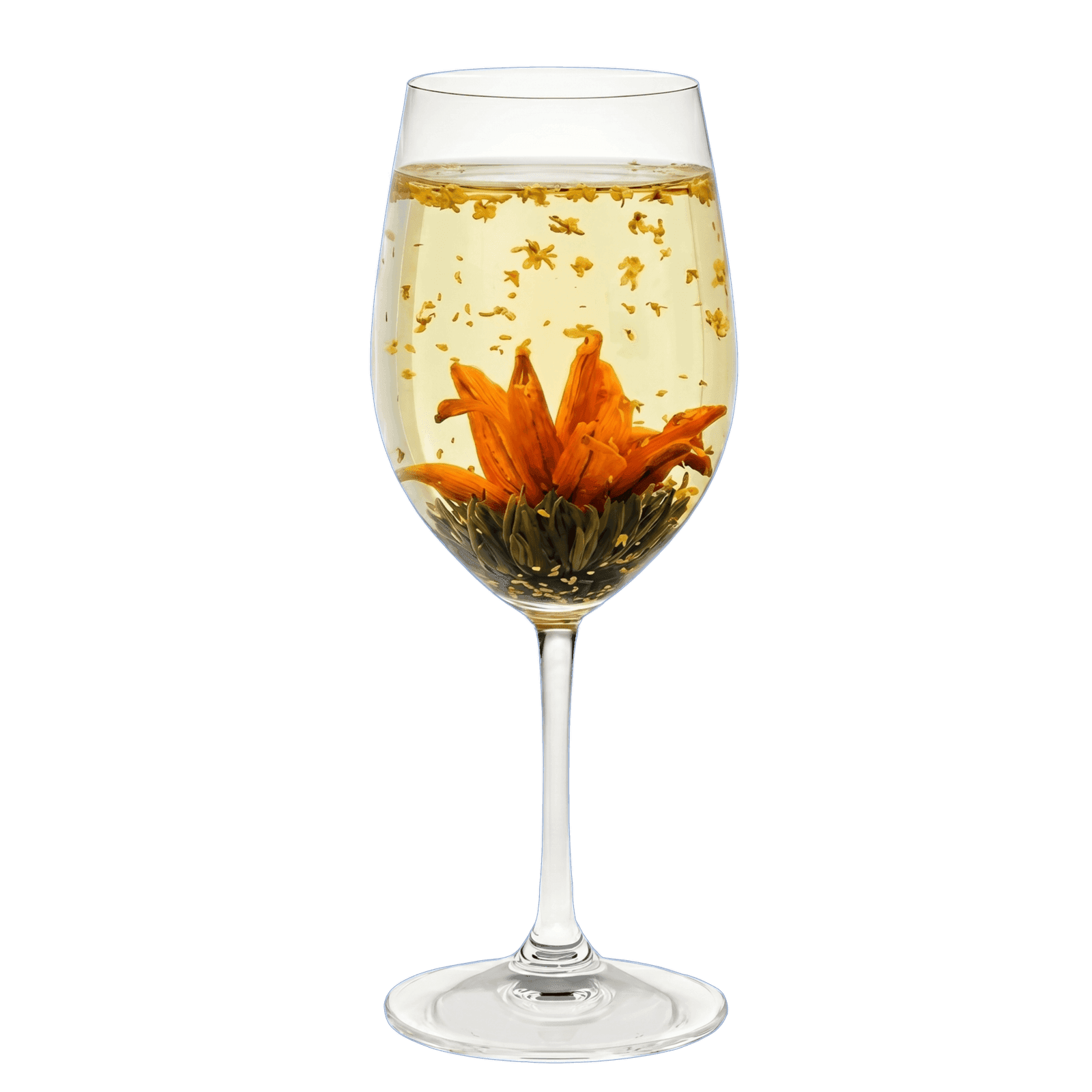 Aromatic Mayflower Flora Tea heart with lily and sweet-scented osmanthus