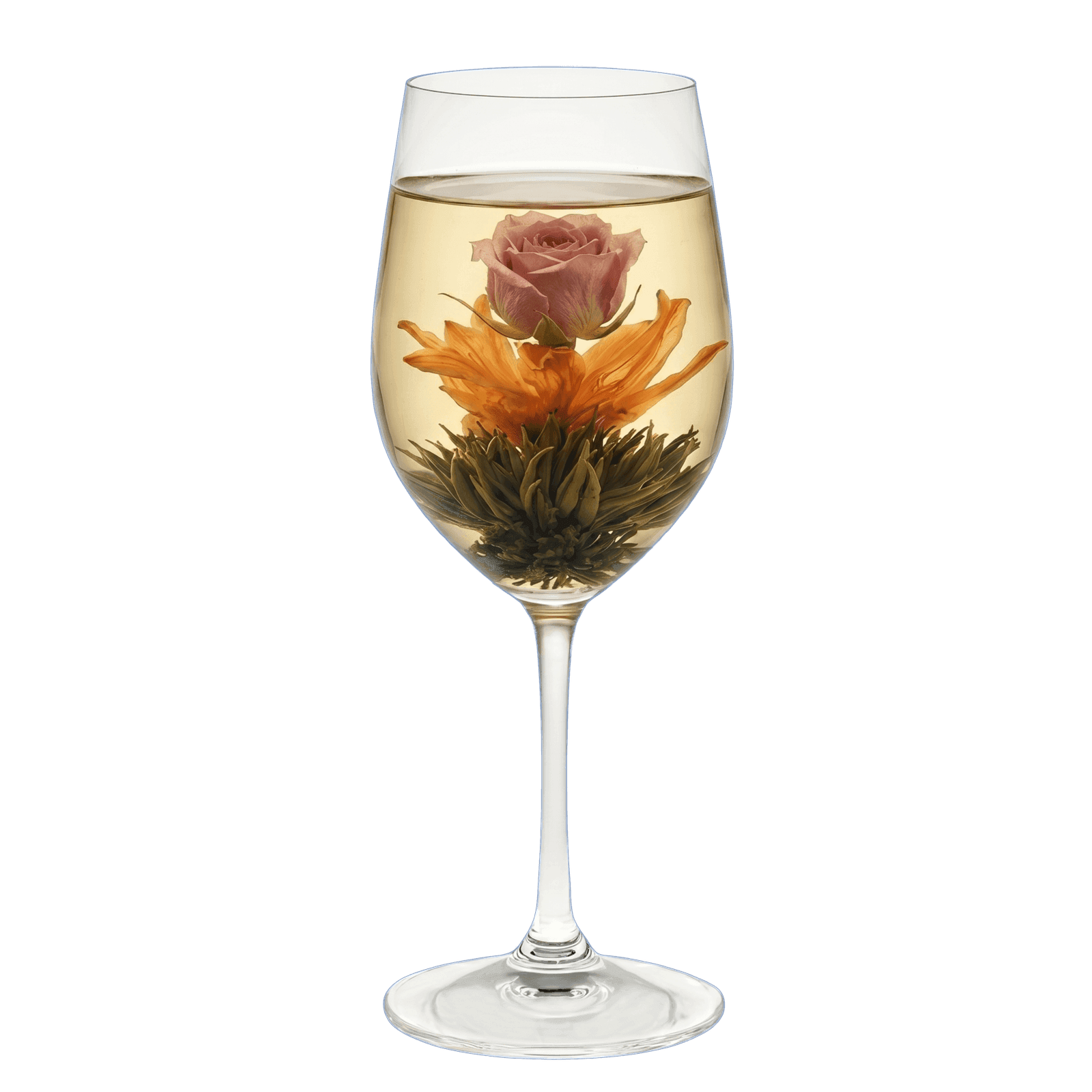 Heart's Desire Flora Tea heart with rose and lily