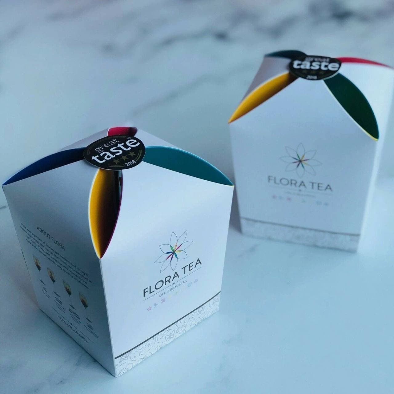 Lantern Gift Box — six assorted Flora Tea hearts in our signature lantern packaging